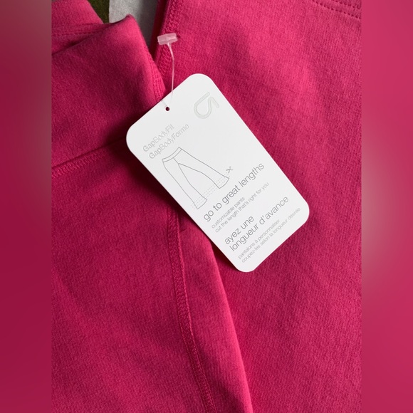 ❗️CLEAROUT❗️ NWT! GAP body fit pink straight wide-leg CUSTOMIZABLE SWEATPANTS XS - Picture 3 of 5